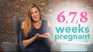 6 7 amp 8 Weeks Pregnant Ovia Pregnancy [upl. by Brookner]