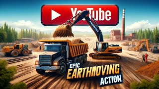 Euclid R50 Dump Truck in Action Heavy Duty Earthmoving [upl. by Dori275]