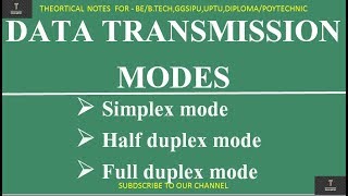 DATA Transmission Modes Explained Hindi [upl. by Yevol]