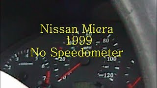 Nissan Micra no Speedometer K11 1999 [upl. by Ainivad]