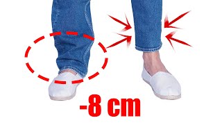 How to hem jeans in 5 minutes while keeping the original hem [upl. by Archy257]