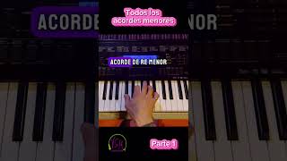 Todos los ACORDES MENORES Parte 1 piano clasesdepiano acordes acordesmenores clasesdemusica [upl. by Ardnasyl]