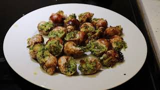 French Cuisine  Escargot with Garlic Butter [upl. by Enileve]