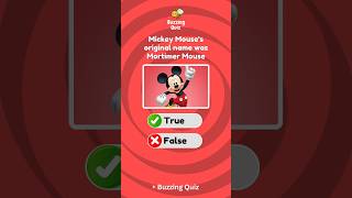 True or False Mickey Mouse Was Originally Named Mortimer Mouse 🤔 [upl. by Nolyak]