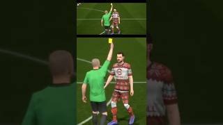 Theos Rough Tackle on Messi Books A Yellow For Bad Timing efootball messi fifa bgmi efootball [upl. by Fogel920]