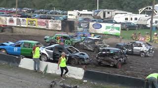 2024 Otsego Co Fair Thursday Night Demo Derby Heat 3 Windshield Compacts [upl. by Elleyoj]