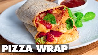 Pepperoni Pizza Wrap Recipe For Beginners Easy Homemade Pizza Wrap Recipe [upl. by Fiorenza185]