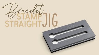 How To Metal Stamp With A Stamp Straight Jig Easy Bracelet Making Tutorial [upl. by Aserehs]