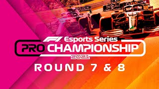 2021 F1 Esports Pro Championship Rounds 78 [upl. by Celtic]