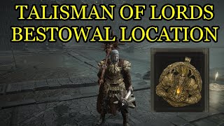 Shadow of the Erdtree Talisman of Lords Bestowal Location How to Get Talisman of Lords Bestowal [upl. by Anitan750]