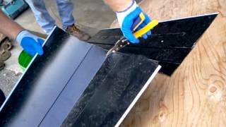 Diamond Roof  Detailed top of metal roof dormer valley installation part 2 of 2 [upl. by Aneeuq]