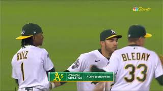 The Oakland Coliseum Goes CRAZY After The As Beat The Rays On Reverse Boycott Night [upl. by Av587]