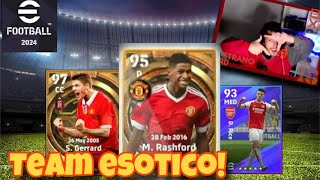 eFOOTBALL 2024 TEAM ESOTICO CON RASHFORD 98 RICE 97 E GERRARD 100 [upl. by Aneelad]