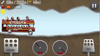 Hill Climb Racing  Cave 149m on Tourist Bus [upl. by Agle]