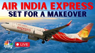 LIVE Air India Express Gets A Makeover Tata Groups Youthful Rebranding  Air India Logo  N18V [upl. by Icrad]