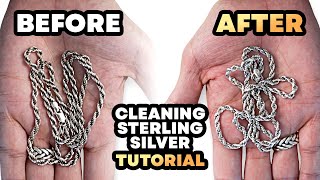 Secrets to Reviving a 7 Year Old Sterling Silver Rope Chain [upl. by Aneliram]