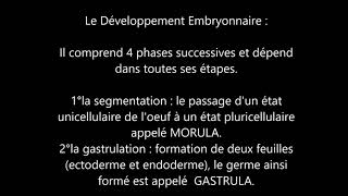 Résumé de module emryologie amp histologie S1 [upl. by Burgess]