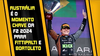 ENZO FITTIPALDI E GABRIEL BORTOLETO CHEGAM A MOMENTO CHAVE DA TEMPORADA DA FÓRMULA 2 NA AUSTRALIA [upl. by Thordia225]