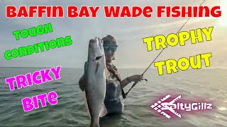 Baffin Bay Wade Fishing Slickd Out Laguna Madre [upl. by Clawson]