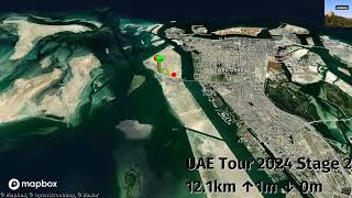 UAE Tour 2024 Stage 2  Men  Al Hudayriyat Island to Al Hudayriyat Island February 20 2024 [upl. by Nalehp]