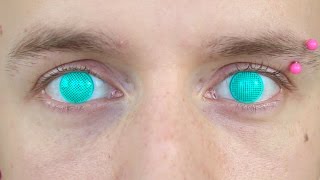 Aqua Blue Mesh Contact Lenses  Roly [upl. by Spear644]