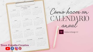 Crea un calendario anual en indesign [upl. by Yltnerb]