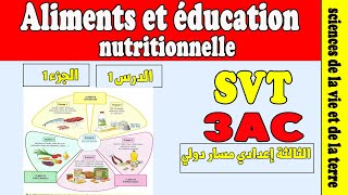 Aliments et éducation nutritionnelle 3 année collège  cours SVT 3AC [upl. by Reggie]