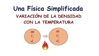 VARIACIÓN DE LA DENSIDAD DE UN CUERPO CON LA TEMPERATURA [upl. by Amadis767]