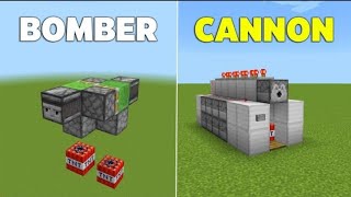 5 fáciles cañones TNT para minecraft tutorial [upl. by Ackler961]