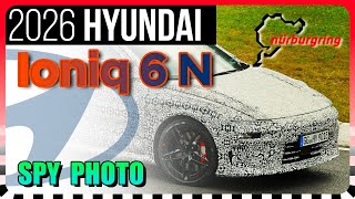 SPY SHOTS Hyundai Ioniq 6 N  Fixed rear wing amp split headlights 🧐 [upl. by Seuqirdor139]