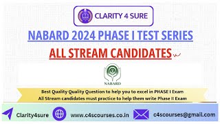 NABARD GRADE A EXAM ONLINE TEST SERIES 2024 [upl. by Eelegna]