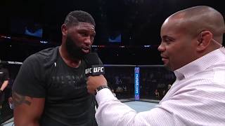 UFC Nashville Curtis Blaydes Octagon Interview [upl. by Ahtanamas]