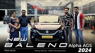 NEW BALENO ALPHA AGS NEXA BLUE 2024  TAKING DELIVERY [upl. by Crawley]