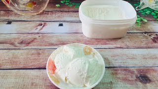 How to make vanilla Icecream ঘরে তৈরি সহজ ভ্যানিলা আইসক্রিম রেসিপি সেরা স্বাদে অরেঞ্জ আইসক্রিম [upl. by Ysset]