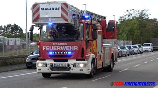 Feuer im Umwelt und Nachbarschaftshaus Abschlussübung Freiwillige und Jugendfeuerwehr Kelsterbach [upl. by Nacnud]