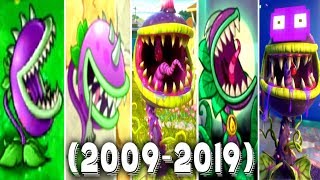 Evolution of Chomper  PVZ GW 2 PvZGW 1 PVZ PvZ2 PvZ Heroes PvZ DS 2009  2019 [upl. by Annairoc]