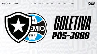 AO VIVO  Coletiva pósjogo com Lúcio Flávio  Botafogo x Grêmio [upl. by Odracer]