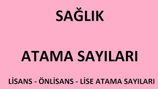 SON DAKİKA SAĞLIK ATAMA SAYILARI AÇIKLANDI HANGİ BÖLÜMDEN KAÇ KİŞİ ATANACAK [upl. by Enyala]