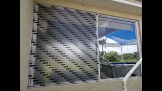 Lexan polycarbonate installation in a Lanai opening [upl. by Eckhardt]