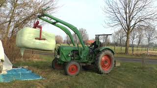 Ballenzange ohne Hydraulik im Einsatz mit DEUTZ 4005 [upl. by Niletak]