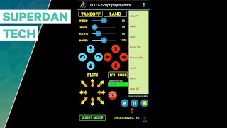 Ryze Tello drone  How to program your Tello with ScripTello App [upl. by Maire]