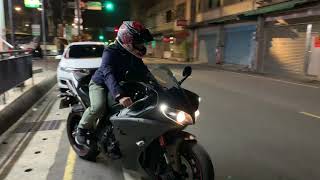 4K YAMAHA R1 Racingfit exhaust sound [upl. by Donata721]