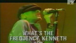 REM  1995 Michael Stipe interviewWhats the Frequency Kenneth Roskilde Festival 95 [upl. by Leelah]