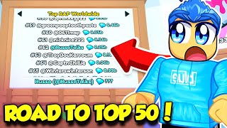 ROAD TO TOP 50 ON LEADERBOARDS IN PET SIMULATOR 99 [upl. by Fabyola]