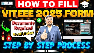 VITEEE 2025 form fill up 🔥  Step by Step  VITEEE 2025 Application form  VIT Vellore VITEEE 2025 [upl. by Stuart]