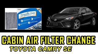 How to Replace Cabin Air Filter on 2019 Toyota Camry 25L [upl. by Nylatsyrk176]