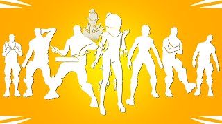 Top 50 Legendary Fortnite Dances With Best Music Just Keep Breathin Snare Solo Sand Walk [upl. by Atims]