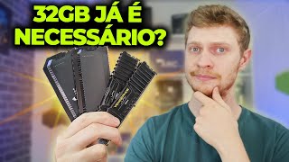 32GB RAM JÁ É NECESSÁRIO EM JOGOS TESTE 16GB VS 32GB EM JOGOS ATUAIS 2024 [upl. by Eben]