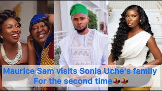 Good News💃💃 Maurice Sam visits Sonia Uches family for the second time on a good purpose [upl. by Pentheam]