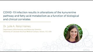 COVID19 infection results in alterations of the kynurenine pathway and fatty acid metabolism [upl. by Neeluj]